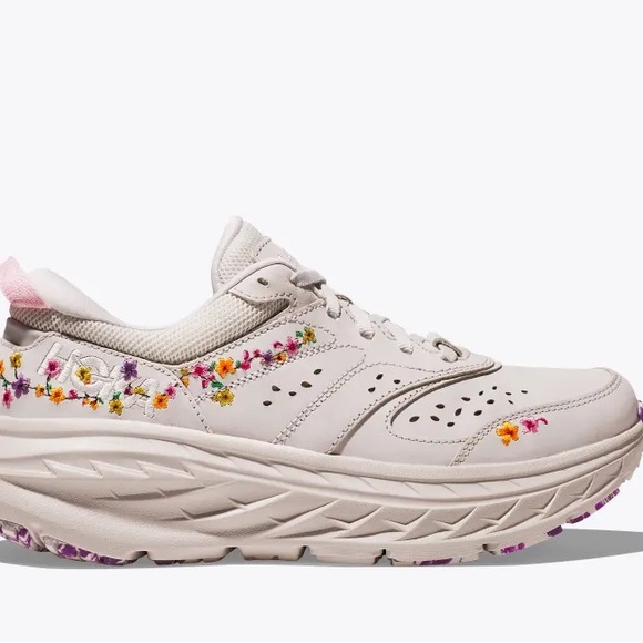 Hoka Bondi Floral Embroidered Women's Sneakers size 10.5 - Picture 1 of 10